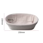 Meibum-mir de fermentation de la pâte en rotin, 7 pièces, couteau, brosse, lin, campagne jxbaguette Banneton Brotform 3
