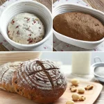 Meibum-mir de fermentation de la pâte en rotin, 7 pièces, couteau, brosse, lin, campagne jxbaguette Banneton Brotform 2