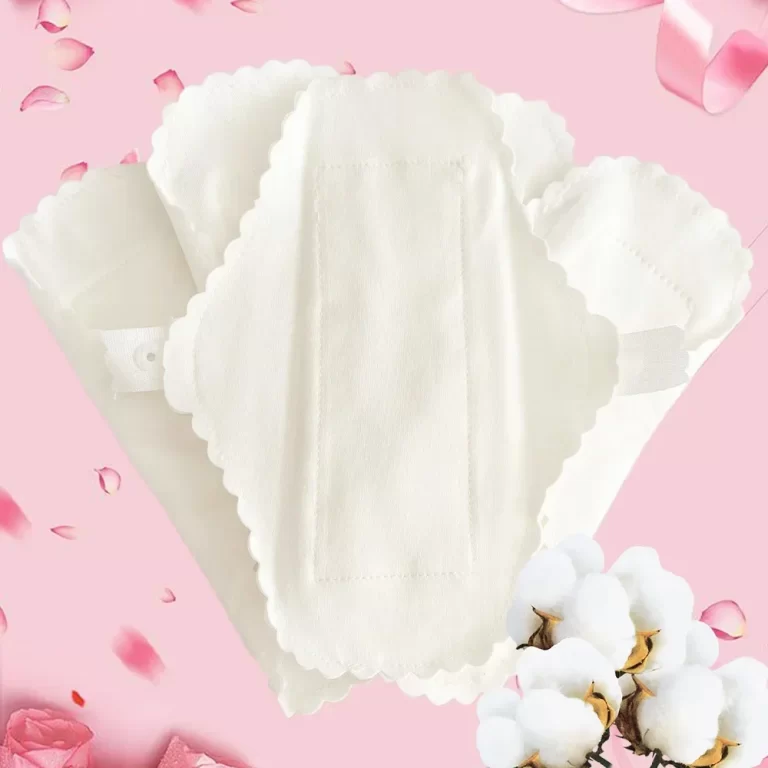 Serviettes hygiéniques fines réutilisables en coton, 3 pièces, protège-slips lavables et imperméables pour l'hygiène féminine 4