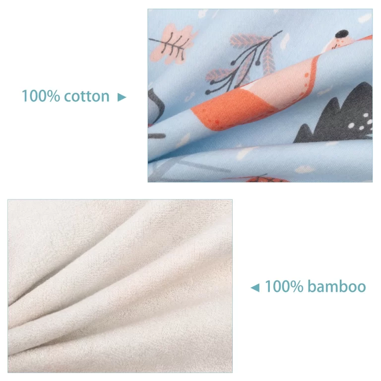 Lingettes réutilisables en coton et bambou pour bébé, lot de 6 pièces 3