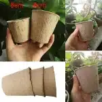 Sacs de culture bionickel ables avec trou, pot en papier pour plantes, tasse de pépinière pour semis de fleurs, outils de jardinage à domicile, démarreurs, 10 pièces, 30 pièces, 50 pièces 4