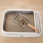Pelle à litière en acier inoxydable pour chat, pelle à litière durable, fournitures pour animaux de compagnie pour lézards, chaton, chaton, chien, outil de livres instantanés 4