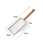 Pelle à litière en acier inoxydable pour chat, pelle à litière durable, fournitures pour animaux de compagnie pour lézards, chaton, chaton, chien, outil de livres instantanés 6
