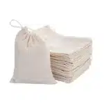 Sachets de thé filtrants réutilisables 100% coton, sachets naturels non blanchis avec ficelle de proximité pour adt cuir chevelu, herbes, cuisine, épices, assaisonnements, 10 pièces 5