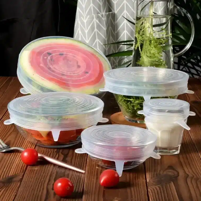 Couvercle alimentaire en silicone élastique réglable, capuchon réutilisable, stockage d'ustensiles de cuisine, emballage alimentaire hermétique, accessoires pour animaux de compagnie, accessoire 4