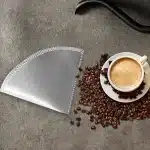 Filtre à café réutilisable sans papier en acier inoxydable, filtre à verser sur le café, assemblage conique, facile à nettoyer, durable, lavable, cuisine, ézoïdal 14