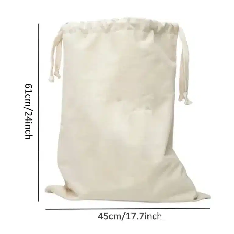 Grand sac à linge en coton et lin, sac de rangement pour vêtements et jouets, tissu imprimé, sac de sport à cordon de proximité, sacs d'évaluation pour vêtements sales 6