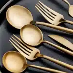 Service de Vaisselle en Acier Inoxydable localité, Ensemble de Couverts, Couteau, Fourchette, Cuillère à Thé, 24 Pièces 4